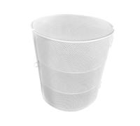 Gralara Piatto coprivivande in metallo, multistrato, organizer per la conservazione degli alimenti, rete protettiva per riunioni, barbecue, picnic, 3 Livelli Bianchi