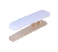 Gralara Piccolo asse da stiro Sgabello da stiro Manica imbottita Sostituisci la copertura con asse da stiro con base in legno per collari per lavanderia, Bianco 57 Cm X 13 Cm X 16 Cm