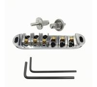 Gralara Ponte Selle a Rullo Metallico | Regolabile, Ponte a Rulli per Chitarra, in Lega di Zinco, Hardware, Manutenzione, Chitarristi, Argento