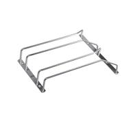 Gralara Porta Bicchieri da Vino Sottopensile in Metallo Resistente Alla Ruggine Supporto Salvaspazio Appendi Calici da Cucina Organizzatore Sospeso Adatto, 27 cm doppia fila