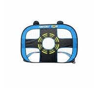 Gralara Porta da Calcio per Bambini con Borsa Pratica Palo Doppia Rete -compatto Leggera E Facile da Montare Adatta a Giochi Sportivi Giardino Scuola Vacanze, Blu