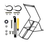 Gralara Portabici Anteriore Leggero con Attacco a Forcella. Ideale per Il Cicloturismo E Le Uscite All'aperto, Acciaio