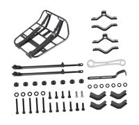 Gralara Portapacchi Anteriore per Bicicletta, Attacco Forcella, Portapacchi Stabile, Realizzato in Lega di Alluminio per Cicloturismo E