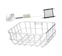 Gralara Portapacchi Anteriore per Bicicletta, Organizer, di, per Uomo e Donna, Pratico, Robusto e Durevole, Cestino per Bicicletta in Lega di, Silver Style a