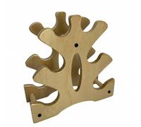 Gralara Portaricci di Manubri Supporto Manubri Scaffale Pesi Rastrelliera Pesi Verticale a 3 Livelli in Finitura Effetto Legno Organizzazione Ordinata Facile