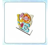 Gralara Portatovaglioli in Legno Estivo Decorativo Idea Regalo per Cucina, Array, Multicolore, Lettere LOVE Estive