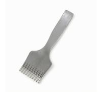 Gralara Punzone a Forchetta Resistente Punzone con Dieci Denti Durevole Fustella per Lavoratori Del Cuoio, Lavorazione Del Cuoio, Distanza Tra I Denti 3.85mm, 10 Denti