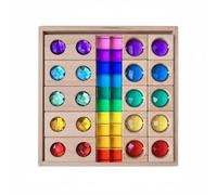 Gralara Puzzle Forme e Colori Traslucido Gioco di Forme e Colori Tattile Giocattolo Educativo