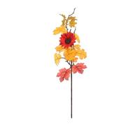 Gralara Ramo di foglie d'acero artificiali, pianta finta per matrimonio, stelo di foglie finte, autunnali da raccogliere per il giardino, inaugurazione, Style B