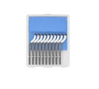 Gralara Raschietto Sbavatore Professionale con Punta a Uncino E Gambo Cilindrico da 3 Mm per Eliminare Sbavature E Levigare Bordi di E perfici Metalliche con Custodia per Lavorazioni Meccaniche , Bs1010