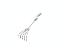 Gralara Rastrello in Acciaio Inox Multifunzione Rastrello Multiuso da Giardino Resistente Alla Corrosione per Aiuola , Rastrello A 5 Denti In Acciaio Inossidabile Da 50 Cm