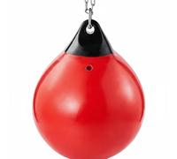 Gralara Sacco da Pugilato Ad Acqua Materiale in PVC Resistente Palla da Pugilato Riempibile Multiuso Sacco Pesante Riempito D'acqua per Principianti, Esterno, Red, 550 700mm