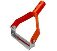 Gralara Sarchiatore con Punta Triangolare Triangolare in Metallo Testa di Sarchiatore Resistente All'usura Estrattore Erbacce per Giardinieri, Giardino, Arancione
