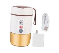 Gralara Scaldabiberon Portatile USB Regolabile caffè Riscaldamento rapido bollitore Elettrico da Viaggio Controllo della Temperatura per Auto da Picnic, Beige