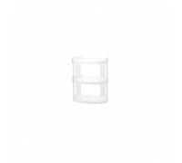 Gralara Scarpiera Componibile a più Piani Resistente e Stabile Scaffale Portascarpe a più Livelli Design Aperto Scaffale Portascarpe Impilabile per Famiglie, Trasparente, Tre Strati 31.5x24x37 Cm