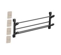 Gralara Scarpiera pieghevole da parete, portascarpe, scaffale pieghevole a 2 livelli, versatile portasciugamani per corridoio, porta, 65 Cm