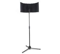 Gralara Schermo Acustico Antiriflesso Pannello Fonoassorbente Traforato Apparecchiatura Audio per Cantanti, Studio di Registrazione, Schermo Isolante A Cinque Porte In Metallo + Supporto Da Pavimento