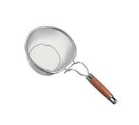 Gralara Schiumarola a Maglia Fine in Acciaio Inox Antiruggine Mestolo Scolatore con Manico Resistente Al Igienico Colino per Preparazione Dei Noodles, M