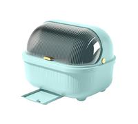 Gralara Scolapiatti da Cucina Cestello Scolapiatti Rapidamente con Coperchio Contenitore per Utensili Organizzatore Scaffale di Drenaggio per La Festa, Verde l