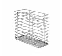 Gralara Scolapiatti Stretto da Cucina Salvaspazio Scolapiatti in Acciaio Inossidabile Struttura Stabile Organizer per Stoviglie con Portaposate, Portabicchieri