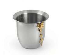 Gralara Secchiello Elegante Secchiello Pratico Portabottiglie per Bar, Secchiello Per Ghiaccio Con Decorazione A Forma Di Crisantemo