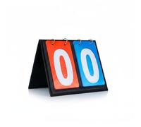 Gralara Segnapunti a Ribaltabile Resistente Tabellone Punti Flip Robusto Tabellone Flip per Allenamento, Tornei, Segnapunti Da Tavolo In Pelle, 2 Cifre, Rosso E Blu