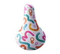 Gralara Sella per Bicicletta per Bambini con Imbottitura Antiscivolo, Comoda E Ammortizzante. Ideale per Il Ciclismo su Strada E All'aperto, Linee Colorate