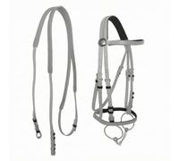 Gralara Set da 1 Imbracatura per in PVC con Morso E Sottogola Forato per Guida E Controllo Durante Le Sessioni di Allenamento Adatto a Cavalli E di Statura Minima