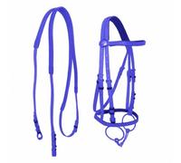 Gralara Set da 1 Imbracatura per in PVC con Morso E Sottogola Forato per Guida E Controllo Durante Le Sessioni di Allenamento Adatto a Cavalli E di Statura Minima