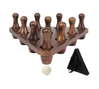 Gralara Set di 10 Birilli da Shuffleboard, Gioco di Bowling per Tavolo da Shuffleboard