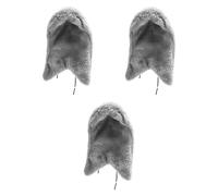 Gralara Set di 3 Lettiere per Uccelli, Comode E Calde, Accessorio per Cuccia per Pappagalli, Materassino per Nido per Uccelli, Soffice Lettiera per Conuri, Grigio