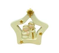 Gralara Set di presepi in Miniatura, Piccola Statuetta Natalizia della natività, Decorazione per la casa, Statua della Sacra Famiglia, Regalo Religioso per