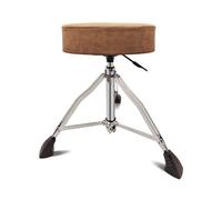 Gralara Sgabello da Batteria Regolabile Gambe Spesse e Stabili Accessorio Musicale Seduta Comoda per Sala Prove
