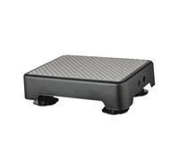 Gralara Sgabello regolabile, sgabello da comodino, robusto rialzo, poggiapiedi, supporto portatile per scale in piedi per adulti e anziani, Bianco