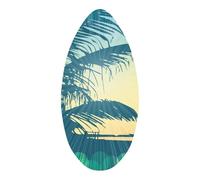 Gralara Skimboard Piccola tavola da Surf per Sport Acquatici in acque Poco Profonde Tavola da Spiaggia in Sabbia da Skimboard in Legno per Tutti i Tipi di, F