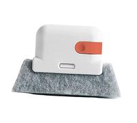 Gralara Spazzola per La Pulizia dei Binari delle Finestre di Custodia per Fessure, Angoli E Impugnatura Scorrevole della Finestra, Arancia