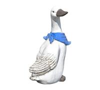 Gralara Statua da Giardino a Forma di Anatra, Statuetta Ornamentale a Forma di Oca, Decorazione Artistica, graziosa Scultura, Decorazione per Interni ed