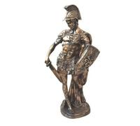 Gralara Statua Della Giustizia Raffinato, Dea Xl | In Resina, Scultura da Scrivania con Bilancia e Spada, Dettagliato, Figurina Decorativa con Finitura Bronzo Scuro