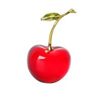 Gralara Statua di Ciliegia di Frutta Scultura di in Vetro Regali Artigianali Carini Centrotavola da Tavolo Decorazione da scrivania per Ufficio