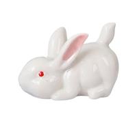 Gralara Statua di Coniglio, statuina di Coniglio, Ornamento Moderno da Collezione, Scultura in Ceramica, Decorazione di per Soggiorno, scrivania, Style D