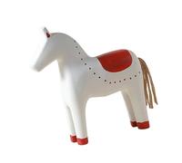 Gralara Statua Ornamentale in Legno a Forma di Cavallo, Scultura di Animali di Tendenza INS, Statuetta in Legno a Forma di Cavallo per Ufficio, scaffale, 22 Cmx6 Cmx24 Cm