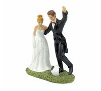 Gralara Statuetta Degli Sposi con Romantico Statuina Degli Sposi Sofisticato Decorazione per Torta Nuziale, Matrimonio, Ricevimento