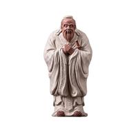 Gralara Statuetta di Studioso Cinese Tradizionale Statuina in Ceramica Compatta Statuina di Sapiente Cinese per Amanti Dell'oriente, Laozi
