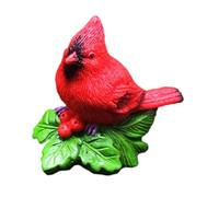 Gralara Statuina di Uccello, Statua di Uccello Rosso, Scultura in Resina da Collezione, Decorazione Natalizia per, Patio, Fattoria, Ufficio, 1 Pc