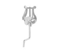 Gralara Supporto per Spartiti da Marcia Compatto Pinza Portatile Accessorio per Bande Musicali, Musicisti, Concerti All'aperto, Argento