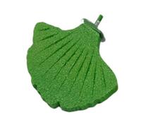 Gralara Supporto per trespolo in Resina per pappagalli con Foglie di Ginkgo, Facile da installare, Accessori per Gabbie, trespolo per Gabbia in Resina per, Verde