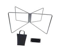 Gralara Supporto Pieghevole per Valigia, Portaghiaccio Universale E Robusto, Ideale per Cucinare E Fare Picnic, Argento, L