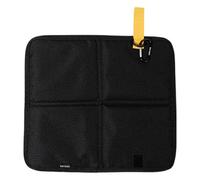 Gralara Tappetino da Campeggio Pieghevole in Tessuto Oxford, Portatile, Multifunzionale, Facile da Usare, con Comodo Gancio, Cuscino per Seduta, per Picnic, Nero