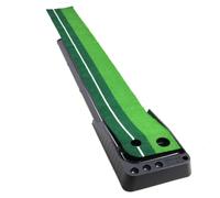 Gralara Tappetino da Putting Portatile Tappetino da Putting con Fori Antiscivolo Tappeto Golf con Ritorno Pallina per Golfisti, 3 Metri