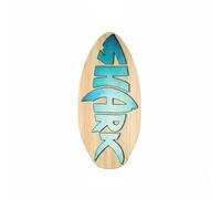 Gralara Tavola da Skimboard Legno Tavola da Surf Sulla Spiaggia Adesivo a Lunga Durata Deck Pad Surf , 41 Inch , Blue Fishbone